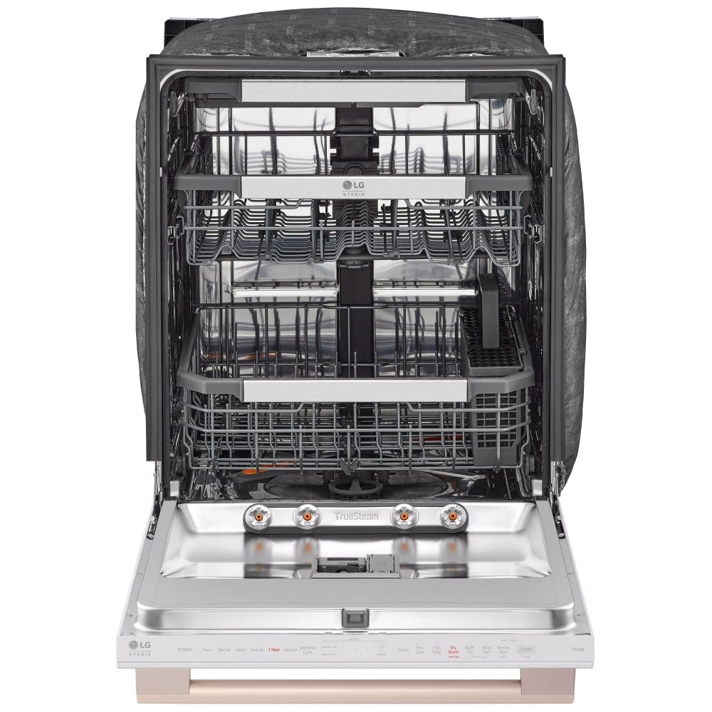 LG Studio SDWB24W3 Dishwasher, 24 inch Exterior Width, 40 dB Decibel Level, Stainless Steel (Interior), Wifi Enabled, Essence White colour