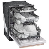 LG Studio SDWB24W3 Dishwasher, 24 inch Exterior Width, 40 dB Decibel Level, Fully Integrated, Stainless Interior, 10 Wash Cycles, 15 Capacity (Place Settings), 3 Loading Racks, Wifi Enabled, Essence White colour
