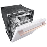 LG Studio SDWB24W3 Dishwasher, 24 inch Exterior Width, 40 dB Decibel Level, Fully Integrated, Stainless Interior, 10 Wash Cycles, 15 Capacity (Place Settings), 3 Loading Racks, Wifi Enabled, Essence White colour