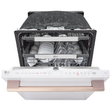 LG Studio SDWB24W3 Dishwasher, 24 inch Exterior Width, 40 dB Decibel Level, Fully Integrated, Stainless Interior, 10 Wash Cycles, 15 Capacity (Place Settings), 3 Loading Racks, Wifi Enabled, Essence White colour