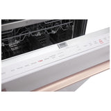 LG Studio SDWB24W3 Dishwasher, 24 inch Exterior Width, 40 dB Decibel Level, Fully Integrated, Stainless Interior, 10 Wash Cycles, 15 Capacity (Place Settings), 3 Loading Racks, Wifi Enabled, Essence White colour