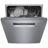 Bosch 300 Series SGE53C55UC Dishwasher, 24 inch Exterior Width, 46 dB Decibel Level, Full Console, Stainless Interior, 5 Wash Cycles, 13 Capacity (Place Settings), 2 Loading Racks, Wifi Enabled, Stainless Steel colour