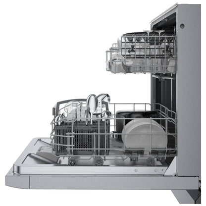 Bosch 300 Series Dishwasher, 24" Brushed Steel Anti-Fingerprint SGE53C55UC
