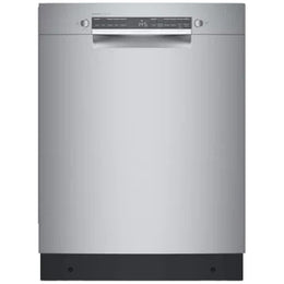 Bosch 300 Series SGE53C55UC Dishwasher, 24 inch Exterior Width, 46 dB Decibel Level, Full Console, Stainless Interior, 5 Wash Cycles, 13 Capacity (Place Settings), 2 Loading Racks, Wifi Enabled, Stainless Steel colour