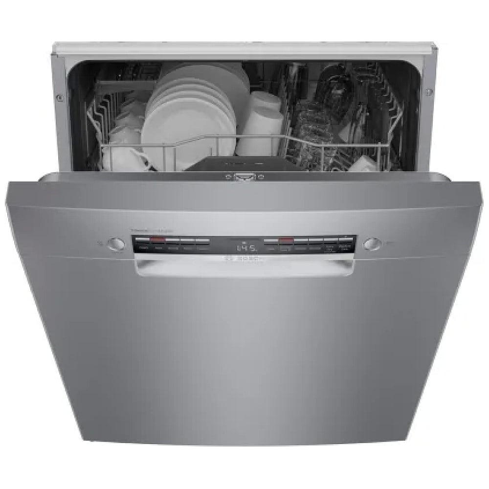 Bosch 300 Series Dishwasher, 24" Brushed Steel Anti-Fingerprint SGE53C55UC