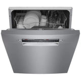 Bosch 300 Series SGE53C55UC Dishwasher, 24 inch Exterior Width, 46 dB Decibel Level, Full Console, Stainless Interior, 5 Wash Cycles, 13 Capacity (Place Settings), 2 Loading Racks, Wifi Enabled, Stainless Steel colour
