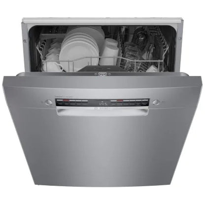 Bosch 300 Series Dishwasher, 24" Brushed Steel Anti-Fingerprint SGE53C55UC