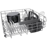 Bosch 300 Series SGE53C55UC Dishwasher, 24 inch Exterior Width, 46 dB Decibel Level, Full Console, Stainless Interior, 5 Wash Cycles, 13 Capacity (Place Settings), 2 Loading Racks, Wifi Enabled, Stainless Steel colour