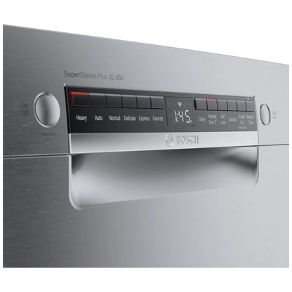 800 Series, Dishwasher, 24'', Brushed steel anti-fingerprint SGE78C55UC