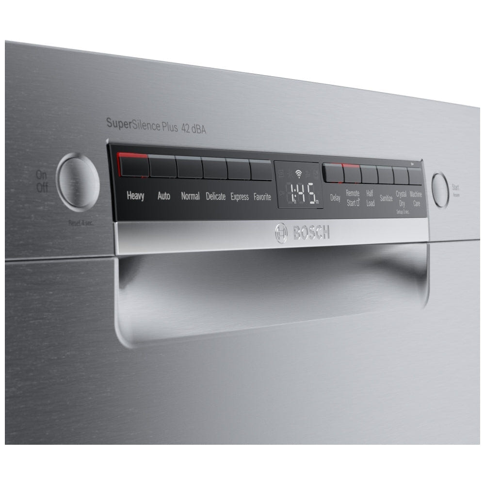 800 Series Dishwasher, 24", Brushed steel anti-fingerprint SGE78C55UC