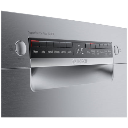 800 Series Dishwasher, 24", Brushed steel anti-fingerprint SGE78C55UC