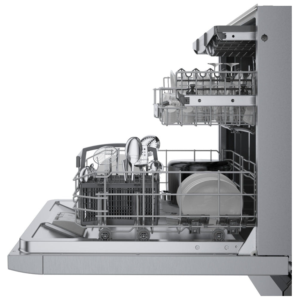 800 Series Dishwasher, 24", Brushed steel anti-fingerprint SGE78C55UC