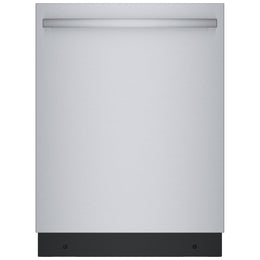 Bosch 800 Series SGX78C55UC Dishwasher, 24 inch Exterior Width, 42 dB Decibel Level, Fully Integrated, Stainless Interior, 5 Wash Cycles, 15 Capacity (Place Settings), 3 Loading Racks, Wifi Enabled, Stainless Steel colour