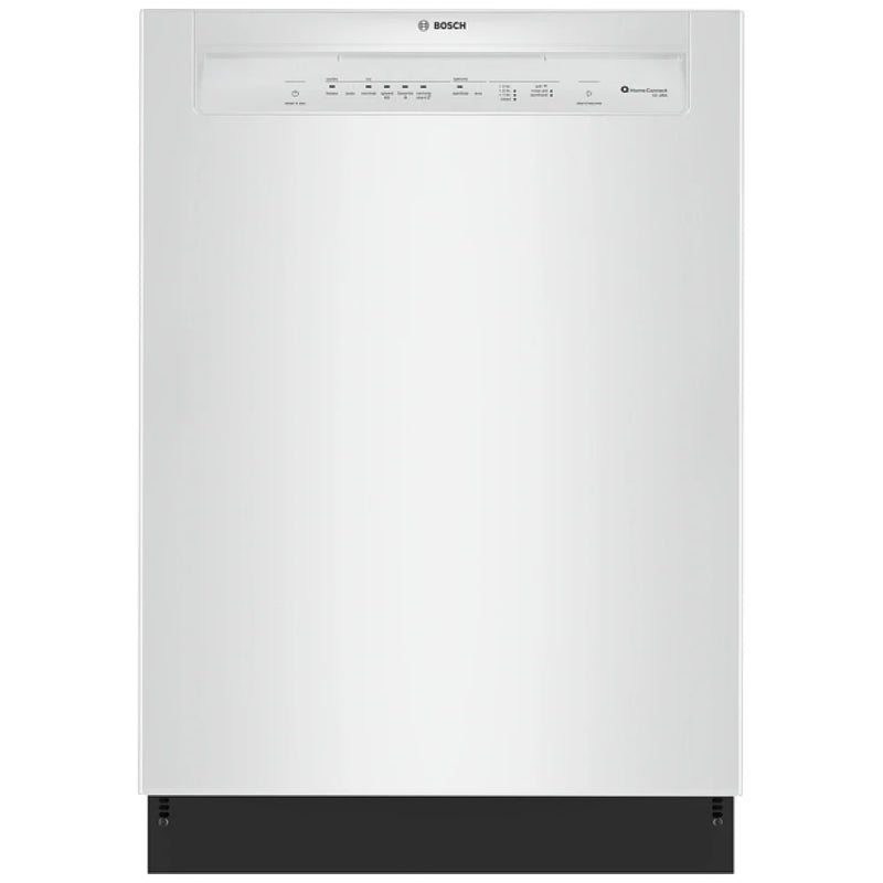 Bosch 100 Series SHE2ADF2N Dishwasher, 24 inch Exterior Width, 52 dB Decibel Level, Full Console, Stainless Interior, 5 Wash Cycles, 12 Capacity (Place Settings), 2 Loading Racks, Wifi Enabled, White colour