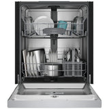 Bosch 100 Series SHE2ADF5N Dishwasher, 24 inch Exterior Width, 52 dB Decibel Level, Full Console, Stainless Interior, 5 Wash Cycles, 12 Capacity (Place Settings), 2 Loading Racks, Wifi Enabled, Stainless Steel colour