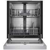 Bosch 100 Series SHE2ADF5N Dishwasher, 24 inch Exterior Width, 52 dB Decibel Level, Full Console, Stainless Interior, 5 Wash Cycles, 12 Capacity (Place Settings), 2 Loading Racks, Wifi Enabled, Stainless Steel colour