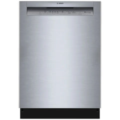 Bosch 100 Series SHE2ADF5N Dishwasher, 24 inch Exterior Width, 52 dB Decibel Level, Full Console, Stainless Interior, 5 Wash Cycles, 12 Capacity (Place Settings), 2 Loading Racks, Wifi Enabled, Stainless Steel colour