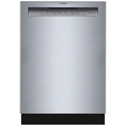 Bosch 100 Series SHE2ADF5N Dishwasher, 24 inch Exterior Width, 52 dB Decibel Level, Full Console, Stainless Interior, 5 Wash Cycles, 12 Capacity (Place Settings), 2 Loading Racks, Wifi Enabled, Stainless Steel colour
