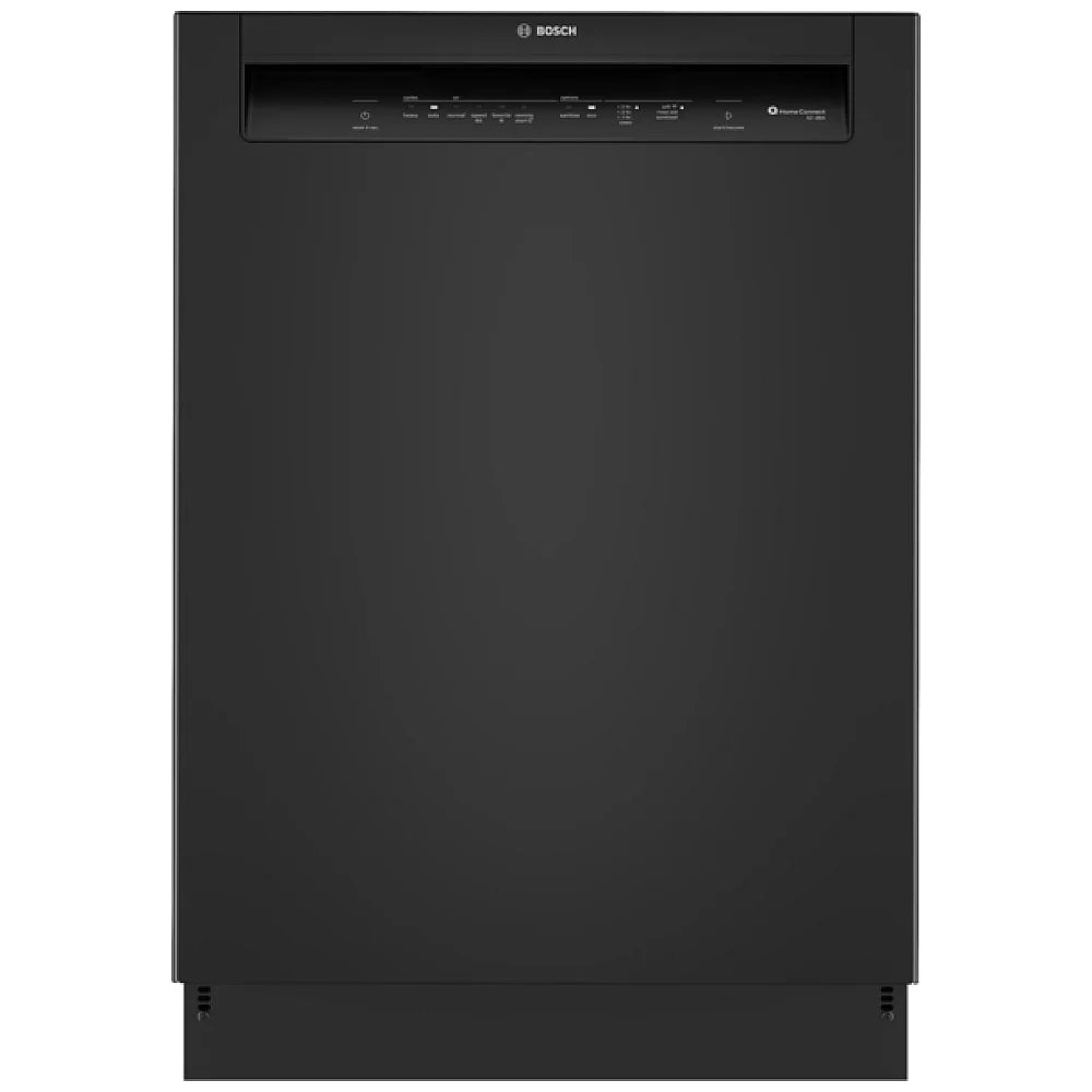 Bosch 100 Series SHE2ADF6N Dishwasher, 24 inch Exterior Width, 52 dB Decibel Level, Full Console, Stainless Interior, 5 Wash Cycles, 12 Capacity (Place Settings), 2 Loading Racks, Wifi Enabled, Black colour