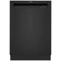 Bosch 100 Series SHE2ADF6N Dishwasher, 24 inch Exterior Width, 52 dB Decibel Level, Full Console, Stainless Interior, 5 Wash Cycles, 12 Capacity (Place Settings), 2 Loading Racks, Wifi Enabled, Black colour