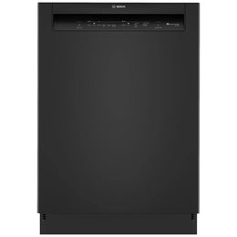 Bosch 100 Series SHE2ADF6N Dishwasher, 24 inch Exterior Width, 52 dB Decibel Level, Full Console, Stainless Interior, 5 Wash Cycles, 12 Capacity (Place Settings), 2 Loading Racks, Wifi Enabled, Black colour