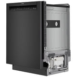 Bosch 100 Series SHE2ADF6N Dishwasher, 24 inch Exterior Width, 52 dB Decibel Level, Full Console, Stainless Interior, 5 Wash Cycles, 12 Capacity (Place Settings), 2 Loading Racks, Wifi Enabled, Black colour