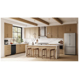 Bosch 100 Series SHE2ADF6N Dishwasher, 24 inch Exterior Width, 52 dB Decibel Level, Full Console, Stainless Interior, 5 Wash Cycles, 12 Capacity (Place Settings), 2 Loading Racks, Wifi Enabled, Black colour