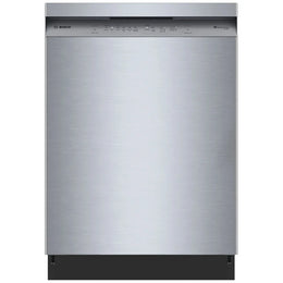 Bosch 300 Series SHE3ADF5N Dishwasher, 24 inch Exterior Width, 50 dB Decibel Level, Full Console, Stainless Interior, 5 Wash Cycles, 12 Capacity (Place Settings), 3 Loading Racks, Wifi Enabled, Stainless Steel colour