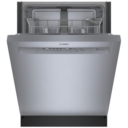 Bosch 100 Series Dishwasher, 24" Brushed Steel Anti-Fingerprint SHE3AEE5N
