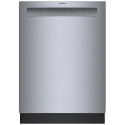 Bosch 100 Series Dishwasher, 24" Brushed Steel Anti-Fingerprint SHE3AEE5N