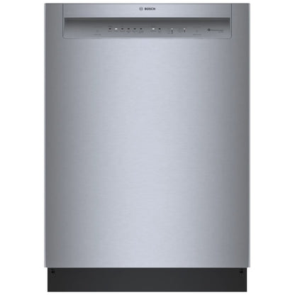 Bosch 100 Series Dishwasher, 24" Brushed Steel Anti-Fingerprint SHE3AEE5N
