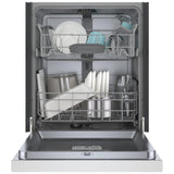 Bosch 100 Series SHE3AEM2N Dishwasher, 24 inch Exterior Width, 50 dB Decibel Level, Full Console, Stainless Interior, 8 Wash Cycles, 14 Capacity (Place Settings), 2 Loading Racks, Wifi Enabled, White colour