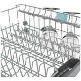 Bosch 100 Series SHE3AEM6N Dishwasher, 24 inch Exterior Width, 50 dB Decibel Level, Full Console, Stainless Interior, 8 Wash Cycles, 14 Capacity (Place Settings), 2 Loading Racks, Wifi Enabled, Black colour