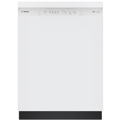 Bosch 100 Series SHE41CM2N Dishwasher, 24 inch Exterior Width, 48 dB Decibel Level, Full Console, Stainless Steel (Interior), 8 Wash Cycles, 12 Capacity (Place Settings), Wifi Enabled, White colour