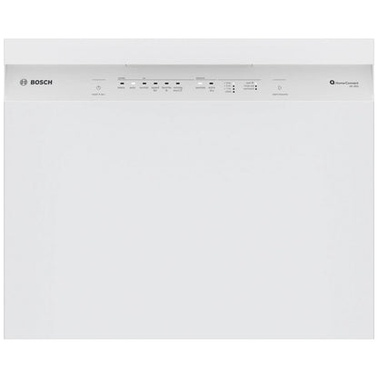 Bosch 100 Series SHE41CM2N Dishwasher, 24 inch Exterior Width, 48 dB Decibel Level, Full Console, Stainless Steel (Interior), 8 Wash Cycles, 12 Capacity (Place Settings), Wifi Enabled, White colour