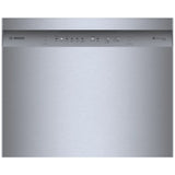 Bosch 100 Series SHE41CM5N Dishwasher, 24 inch Exterior Width, 48 dB Decibel Level, Full Console, Stainless Interior, 8 Wash Cycles, 12 Capacity (Place Settings), 2 Loading Racks, Wifi Enabled, Stainless Steel colour