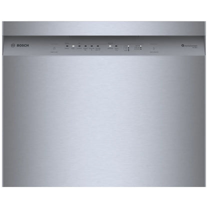 Bosch SHE41CM5N Dishwasher, 24 inch Exterior Width, 48 dB Decibel Level, Full Console, Stainless Steel (Interior), 8 Wash Cycles, 12 Capacity (Place Settings)