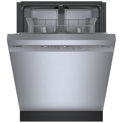Bosch SHE41CM5N Dishwasher, 24 inch Exterior Width, 48 dB Decibel Level, Full Console, Stainless Steel (Interior), 8 Wash Cycles, 12 Capacity (Place Settings)