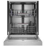 Bosch 100 Series SHE41D75UC Dishwasher, 24 inch Exterior Width, 48 dB Decibel Level, Full Console, Stainless Interior, 5 Wash Cycles, 13 Capacity (Place Settings), 2 Loading Racks, Wifi Enabled, Stainless Steel colour