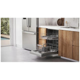 Bosch 100 Series SHE41D75UC Dishwasher, 24 inch Exterior Width, 48 dB Decibel Level, Full Console, Stainless Interior, 5 Wash Cycles, 13 Capacity (Place Settings), 2 Loading Racks, Wifi Enabled, Stainless Steel colour