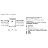 Bosch 300 Series SHE53B75UC Dishwasher, 24 inch Exterior Width, 46 dB Decibel Level, Full Console, Stainless Interior, 6 Wash Cycles, 15 Capacity (Place Settings), 3 Loading Racks, Wifi Enabled, Stainless Steel colour