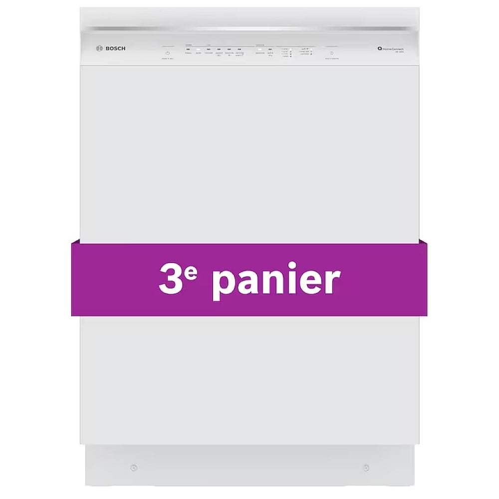 300 Series Dishwasher, 24", White SHE53C82N