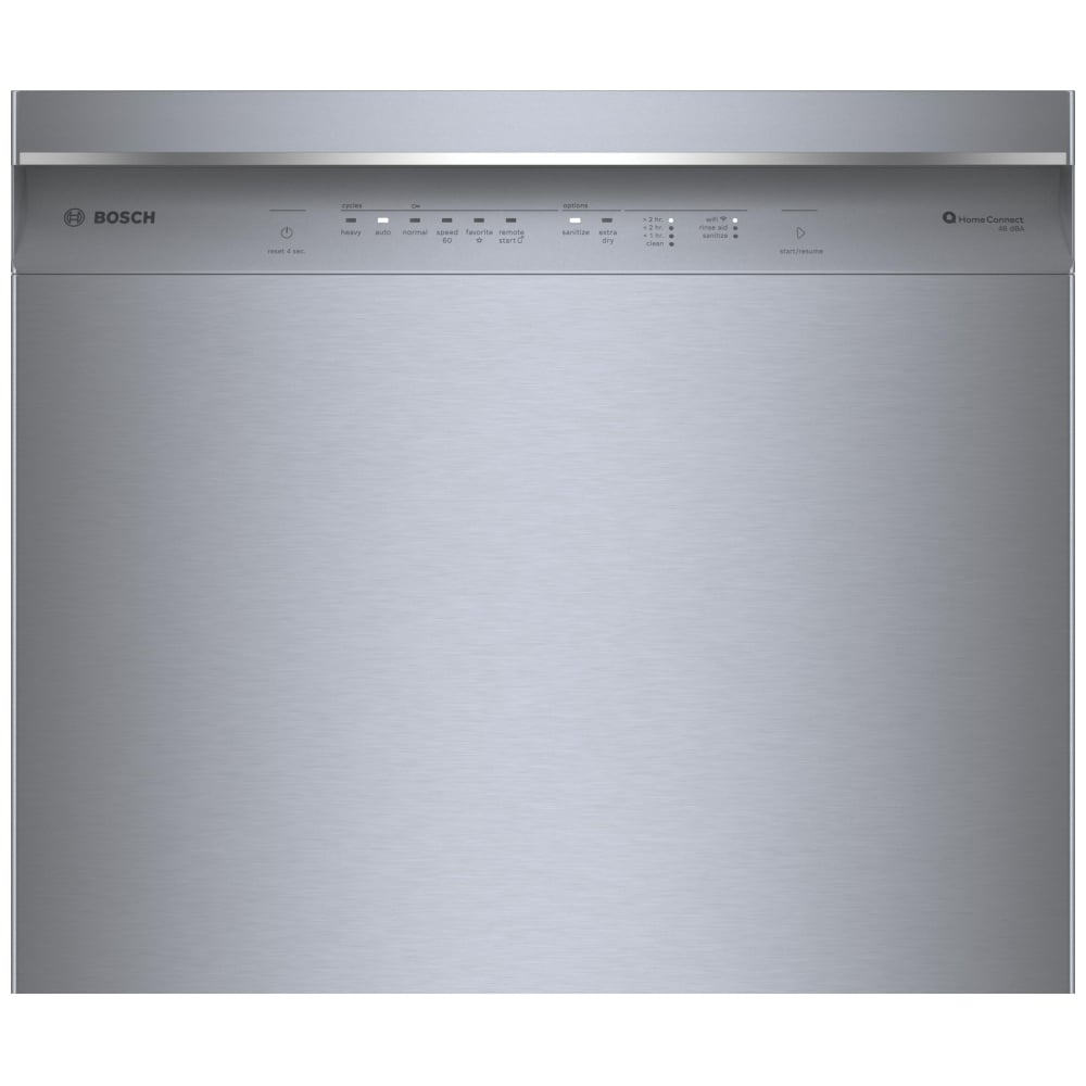 Bosch 300 Series Dishwasher, 24" Brushed Steel Anti-Fingerprint SHE53C85N