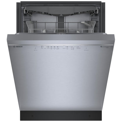 Bosch 300 Series Dishwasher, 24" Brushed Steel Anti-Fingerprint SHE53C85N