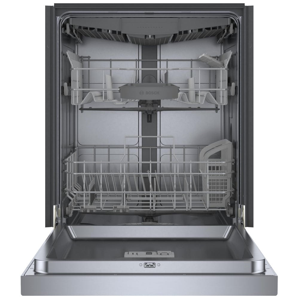 Bosch 300 Series Dishwasher, 24" Brushed Steel Anti-Fingerprint SHE53C85N