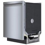 Bosch 300 Series SHE53C85N Dishwasher, 24 inch Exterior Width, 46 dB Decibel Level, Full Console, Stainless Interior, 8 Wash Cycles, 16 Capacity (Place Settings), 3 Loading Racks, Wifi Enabled, Stainless Steel colour