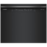 Bosch 300 Series SHE53C86N Dishwasher, 24 inch Exterior Width, 46 dB Decibel Level, Full Console, Stainless Interior, 8 Wash Cycles, 16 Capacity (Place Settings), 3 Loading Racks, Wifi Enabled, Black colour
