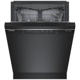 Bosch 300 Series SHE53C86N Dishwasher, 24 inch Exterior Width, 46 dB Decibel Level, Full Console, Stainless Interior, 8 Wash Cycles, 16 Capacity (Place Settings), 3 Loading Racks, Wifi Enabled, Black colour