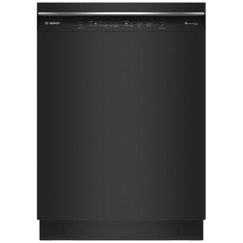 Bosch 300 Series SHE53C86N Dishwasher, 24 inch Exterior Width, 46 dB Decibel Level, Full Console, Stainless Interior, 8 Wash Cycles, 16 Capacity (Place Settings), 3 Loading Racks, Wifi Enabled, Black colour