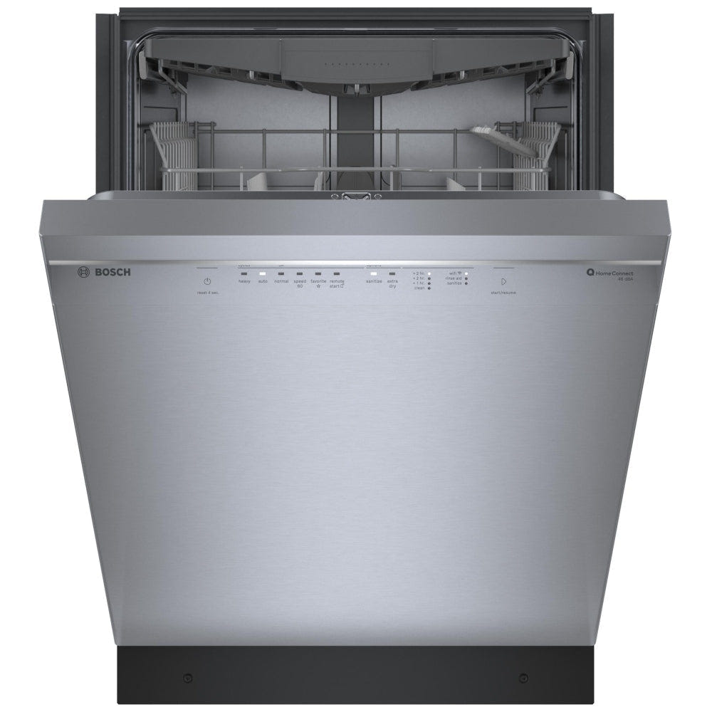 Bosch 300 Series Dishwasher, 24" Brushed Steel Anti-Fingerprint SHE53CE5N